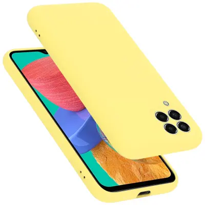Cadorabo ohišje, združljiv s Samsungom v tekoči rumeni - zaščitni pokrov, narejen iz fleksibilnega silikona TPU