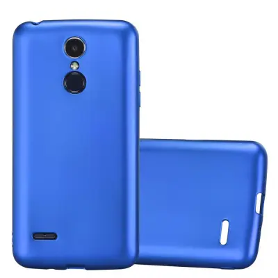 Cadorabo Case, združljiv z LG v kovinsko modri - zaščitni pokrov, narejen iz fleksibilnega silikona TPU