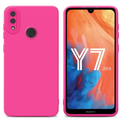 Cadorabo Case, združljiv s Huawei v Fluid Hotpink - zaščitni pokrov iz fleksibilnega silikona TPU