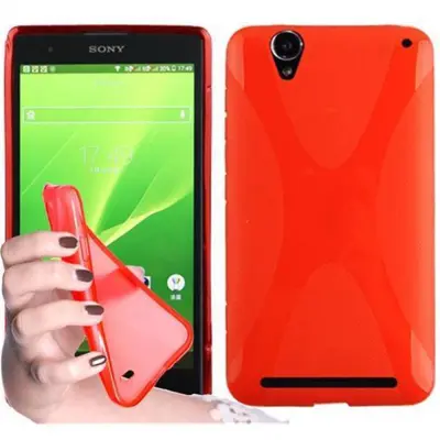 Cadorabo Case, združljiv s Sonyjem v Candy Apple Red - Zaščitna prevleka iz fleksibilnega silikona TPU