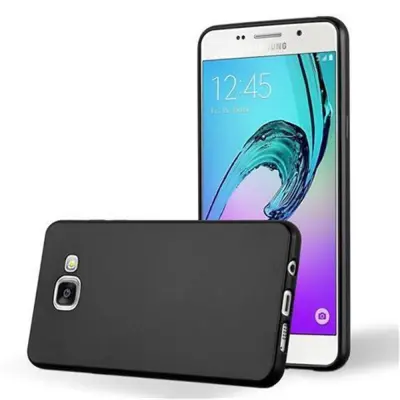 Cadorabo Case, združljiv s Samsungom v kovinski črni barvi - zaščitni pokrov iz fleksibilnega silikona TPU