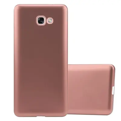 CADORABO CARE, združljiv s Samsungom v kovinskem rosă ‰ Gold - zaščitni pokrov iz fleksibilnega silikona TPU