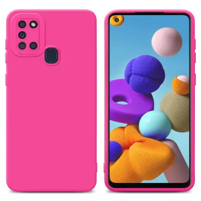 Cadorabo Case, združljiv s Samsungom v Fluid Hotpink - zaščitni pokrov iz fleksibilnega silikona TPU