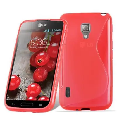 Cadorabo Case, združljiv z LG v Candy Apple Red - Zaščitni pokrov iz fleksibilnega silikona TPU