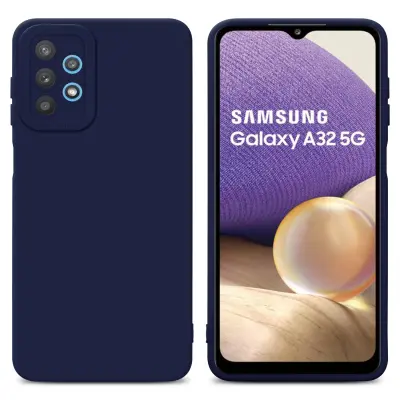 Cadorabo Case, združljiv s Samsungom v tekoči temno modri barvi - zaščitni pokrov iz fleksibilnega silikona TPU