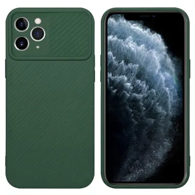 CADORABO Ohišje, združljiv z Apple v Bonbon Green - Zaščitni pokrov iz fleksibilnega silikona TPU in z zaščito pred kamero