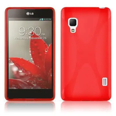 Cadorabo Case, združljiv z LG v Candy Apple Red - Zaščitni pokrov iz fleksibilnega silikona TPU