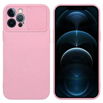 CADORABO Ohišje, združljiv z Apple v Bonbon Pink - Zaščitni pokrov iz fleksibilnega silikona TPU in z zaščito pred kamero