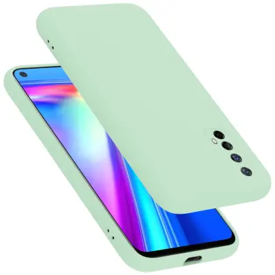 CADORABO Ohišje, združljiv z Realme v tekoči svetlo zeleni barvi - zaščitni pokrov iz fleksibilnega silikona TPU