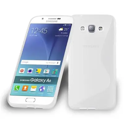Cadorabo Case, združljiv s Samsungom v pol prozorni - zaščitni pokrov iz fleksibilnega silikona TPU