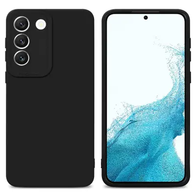CADORABO Ohišje, združljiv s Samsungom v Fluid Black - Zaščitni pokrov, narejen iz fleksibilnega silikona TPU
