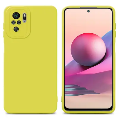 CADORABO Ohišje, združljiv s Xiaomi v tekočini rumeni - zaščitni pokrov, narejen iz fleksibilnega silikona TPU