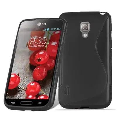 CADORABO Ohišje, združljiv z LG v oksidnem črni barvi - zaščitni pokrov iz fleksibilnega silikona TPU