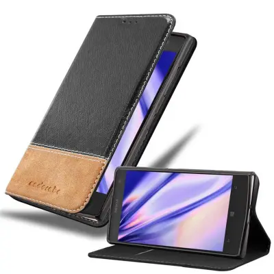 Cadorabo Case, združljiv z Nokia v črno rjavi barvi - zaščitni pokrov z magnetnim zapiranjem, stoječo funkcijo in režo za kartico