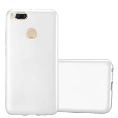 Cadorabo Case, združljiv s Xiaomi v kovinskem srebru - zaščitni pokrov iz fleksibilnega silikona TPU