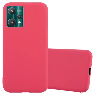 Cadorabo Case, združljiv z Realme v Candy Red - Zaščitni pokrov iz fleksibilnega silikona TPU