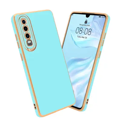 CADORABO Ohišje, združljiv s Huaweijem v sijajni turkiznici - Rose Gold - Zaščitni pokrov iz fleksibilnega silikona TPU in z zaščito pred kamero