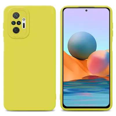 CADORABO Ohišje, združljiv s Xiaomi v tekočini rumeni - zaščitni pokrov, narejen iz fleksibilnega silikona TPU