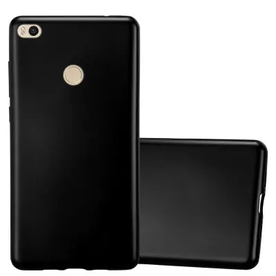 Cadorabo Case, združljiv s Xiaomi v kovinski črni barvi - zaščitni pokrov iz fleksibilnega silikona TPU