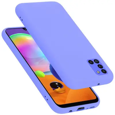 CADORABO Ohišje, združljiv s Samsungom v tekoči lahki vijolični barvi - zaščitni pokrov iz fleksibilnega silikona TPU