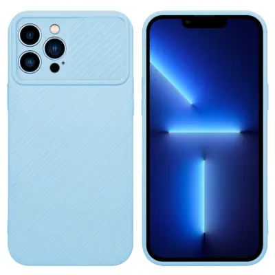 CADORABO Ohišje, združljiv z Apple v Bonbon Light Blue - Zaščitni pokrov, narejen iz fleksibilnega silikona TPU in z zaščito pred kamero