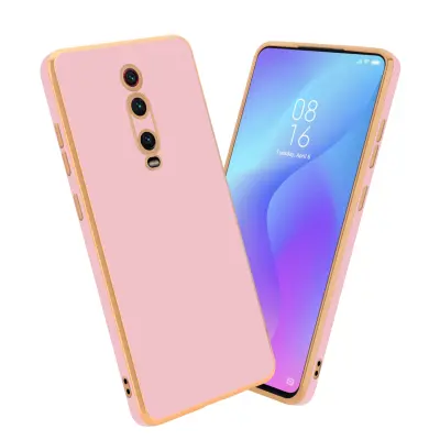 CADORABO Ohišje, združljiv s Xiaomi v sijajnem roza - zlato - zaščitno prevleko iz fleksibilnega silikona TPU in z zaščito pred kamero