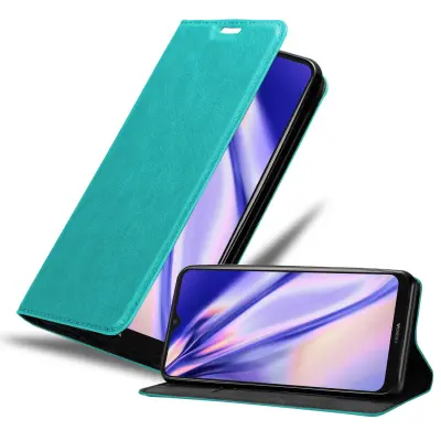 CADORABO primera, združljiv z Nokia v bencinski turkiznici - zaščitni pokrov z magnetnim zapiranjem, stoječo funkcijo in režo za kartico