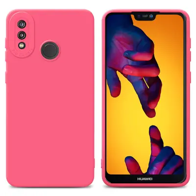 Cadorabo Case, združljiv s Huawei v tekočini rdeči barvi - zaščitni pokrov iz fleksibilnega silikona TPU