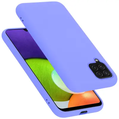 CADORABO Ohišje, združljiv s Samsungom v tekoči lahki vijolični barvi - zaščitni pokrov iz fleksibilnega silikona TPU