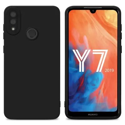 Cadorabo Case, združljiv s Huawei v Fluid Black - zaščitni pokrov, narejen iz fleksibilnega silikona TPU