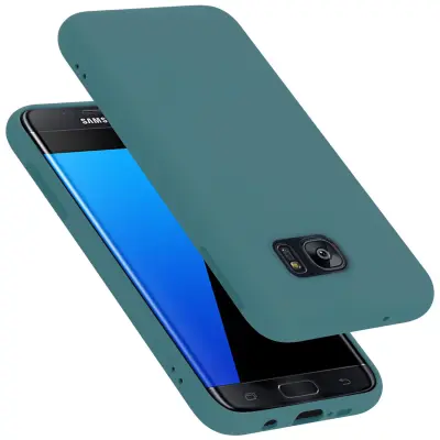 CADORABO Ohišje, združljiv s Samsungom v tekoči zeleni barvi - zaščitni pokrov iz fleksibilnega silikona TPU