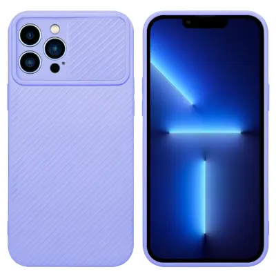 CADORABO Ohišje, združljiv z Apple v Bonbon Purple - Zaščitni pokrov iz fleksibilnega silikona TPU in z zaščito pred kamero