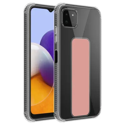 Cadorabo Case, združljiv s Samsungom v roza - zaščitni pokrov, narejen iz fleksibilnega silikona TPU z držalom in funkcijo stojala