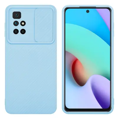 CADORABO Ohišje, združljiv z Xiaomi v Bonbon Light Blue - Zaščitni pokrov iz fleksibilnega silikona TPU in z zaščito pred kamero