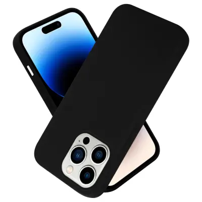 Cadorabo Case, združljiv z Apple v tekoči črni barvi - zaščitni pokrov iz fleksibilnega silikona TPU