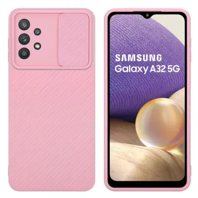 CADORABO Ohišje, združljiv s Samsungom v Bonbon Pink - Zaščitni pokrov, narejen iz fleksibilnega silikona TPU in z zaščito pred kamero