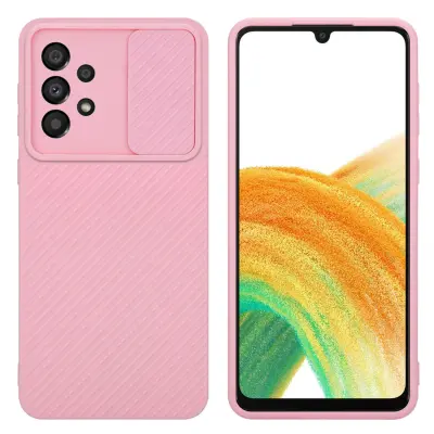 CADORABO Ohišje, združljiv s Samsungom v Bonbon Pink - Zaščitni pokrov, narejen iz fleksibilnega silikona TPU in z zaščito pred kamero