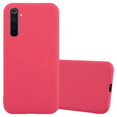 Cadorabo Case, združljiv z Realme v Candy Red - Zaščitni pokrov iz fleksibilnega silikona TPU