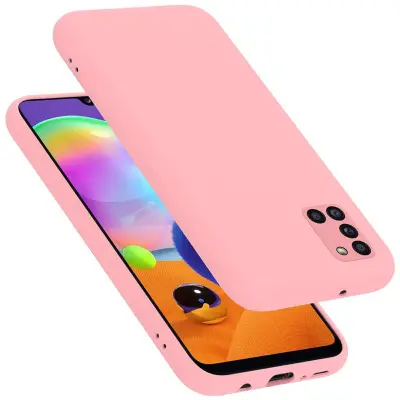 Ohišje Cadorabo, združljiv s Samsungom v tekoči roza barvi - zaščitni pokrov iz fleksibilnega silikona TPU