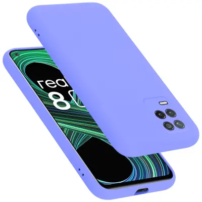 CADORABO Ohišje, združljiv z RealMe v tekoči svetlobi vijoličen - zaščitni pokrov iz fleksibilnega silikona TPU
