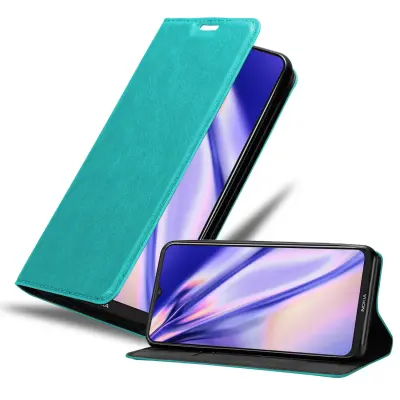 CADORABO primera, združljiv z Nokia v bencinski turkiznici - zaščitni pokrov z magnetnim zapiranjem, stoječo funkcijo in režo za kartico