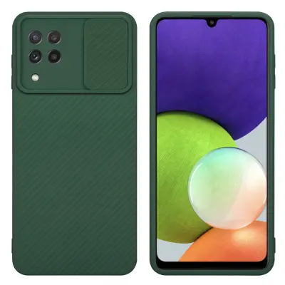 CADORABO Ohišje, združljiv s Samsungom v Bonbon Green - Zaščitni pokrov, narejen iz fleksibilnega silikona TPU in z zaščito pred kamero