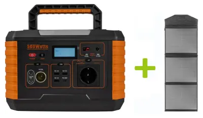 Oxe OXE Powerstation MP500S in solarni panel SP100W