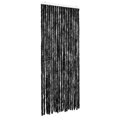 vidaXL Zavesa proti mrčesu iz šenilje 90x220 cm antracitna