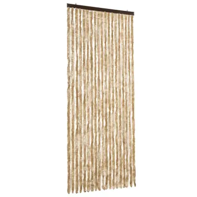 vidaXL Zavesa proti mrčesu bež 56x200 cm šenilja