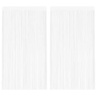vidaXL Zavese iz nitk 2 kosa 140x250 cm bele barve