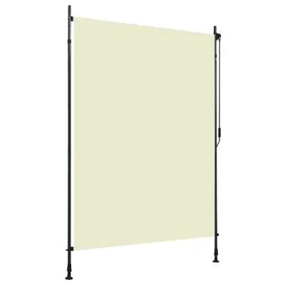 vidaXL Zunanje rolo senčilo 150x270 cm krem