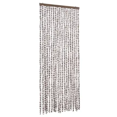 vidaXL Zavesa proti mrčesu taupe in bela 56x185 cm šenilja