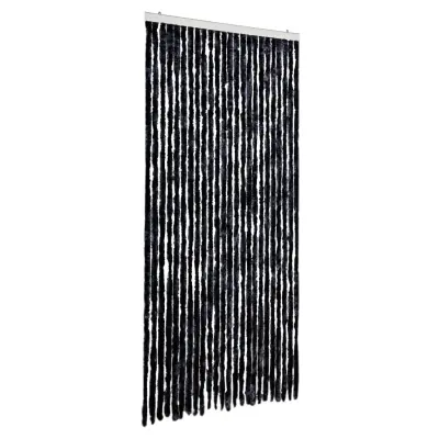 vidaXL Zavesa proti mrčesu iz šenilje 100x220 cm antracitna
