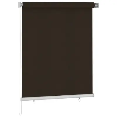 vidaXL Zunanje rolo senčilo 120x140 cm rjavo